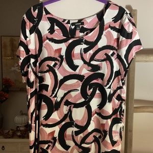 Alfani Graphic Print short Sleeve Top X-Large